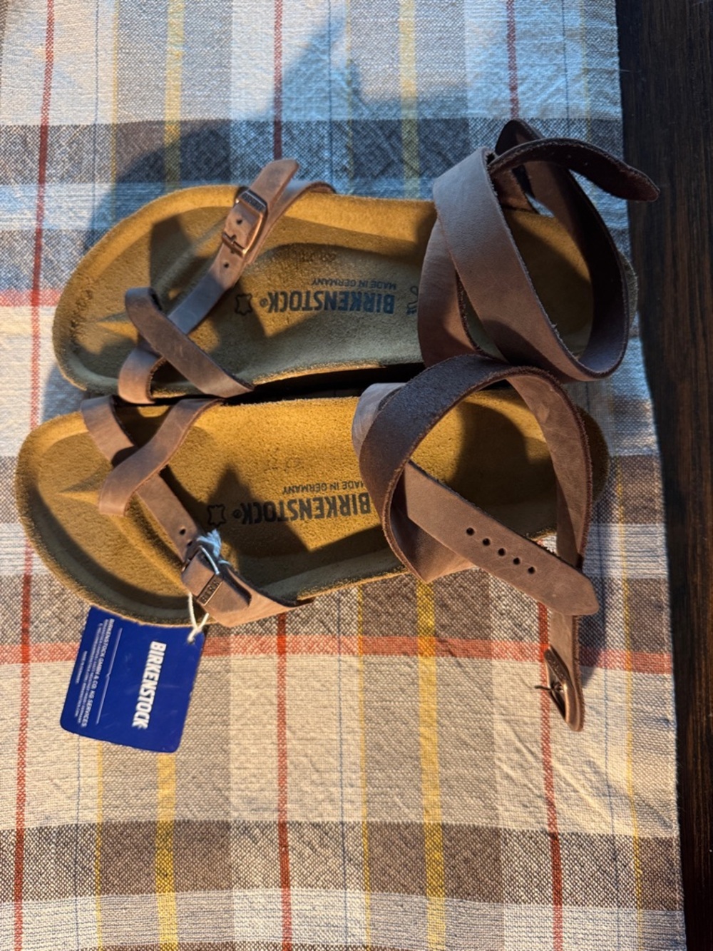 Birkenstock Brown Wrap-Around Leather Sandals